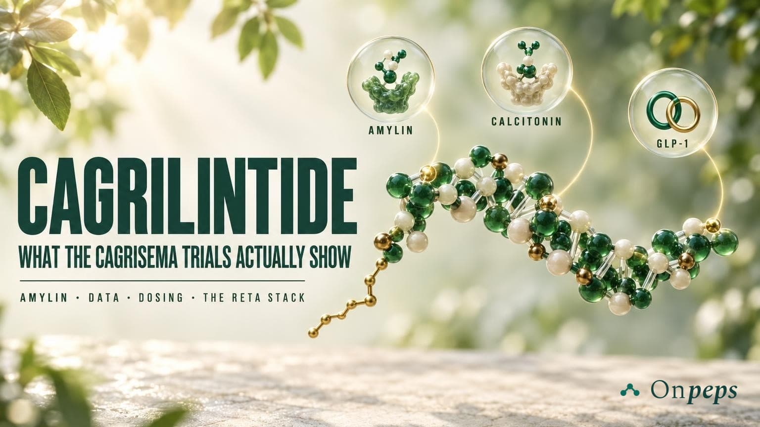 Cagrilintide: What the CagriSema Trials Actually Show — amylin, data, dosing, the reta stack — by ONPEPS.COM