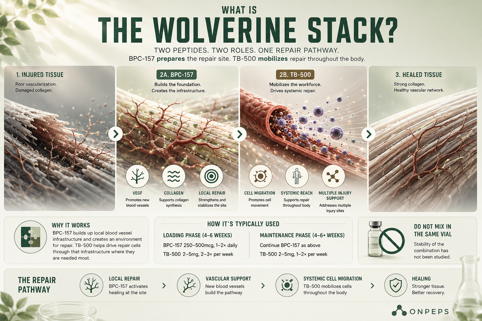 What is the peptide wolverine stack by onpeps